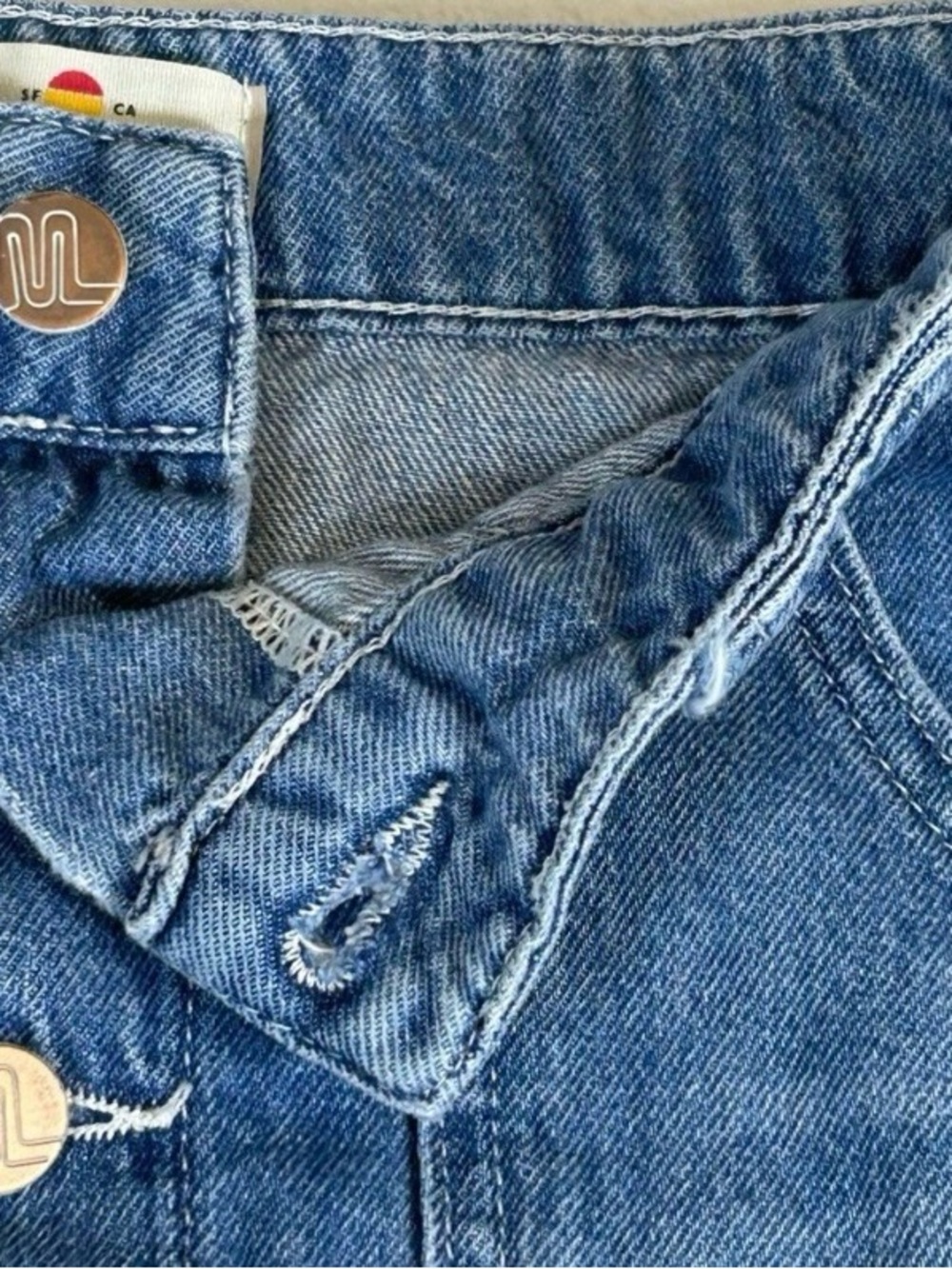 Marine Layer Emilia Blue Denim Skirt